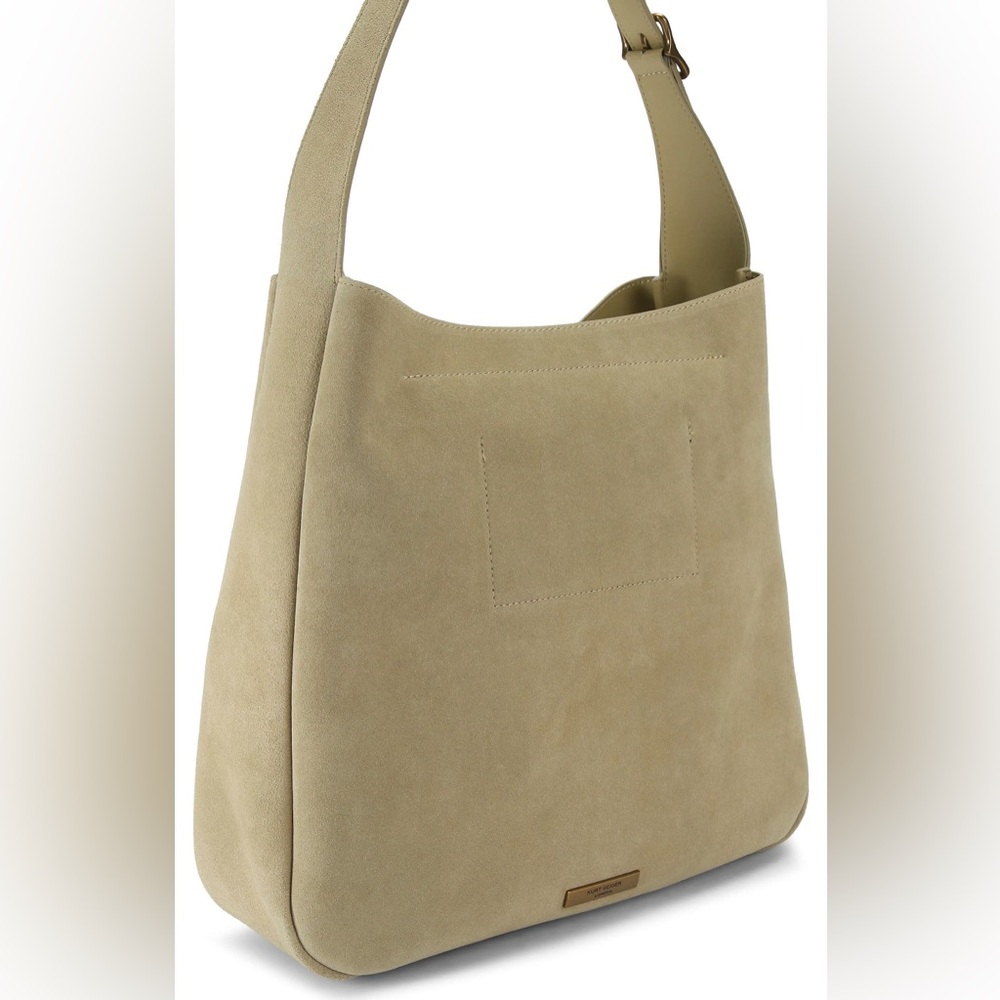 LARGE BOND HOBO BAG - KURT GEIGER LONDON excellent beige suede 💛 - Picture 16 of 16